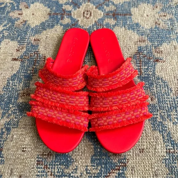 Rothy's Three Strap Fringe Sandals 6 - Picture 2 of 4